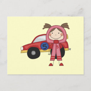 Carte Postale Voiture de course - T-shirts et cadeaux pour fille