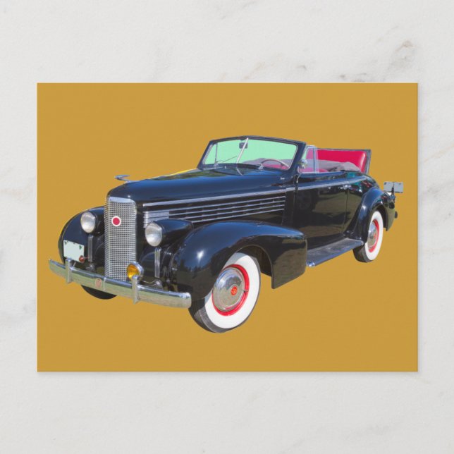 Carte Postale Voiture de luxe Cadillac Lasalle 1938 (Devant)