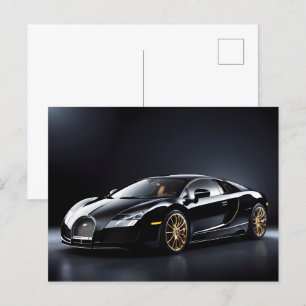 Carte Postale Voiture de luxe noire