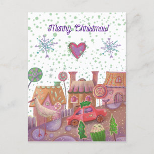 Carte Postale voiture de noël