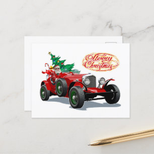 Carte Postale Voiture de Noël