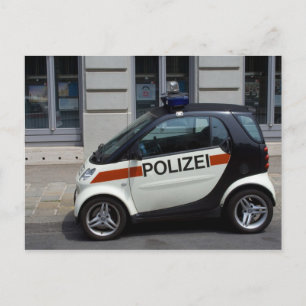 Carte Postale Voiture de police intelligente