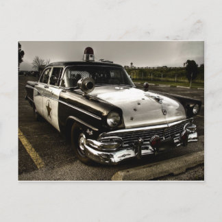 Carte Postale Voiture de police vintage