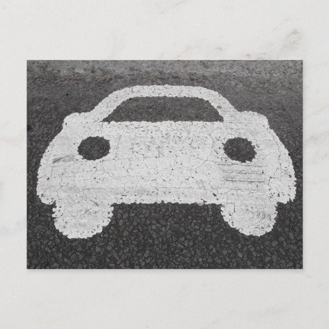 Carte Postale Voiture de route (Devant)