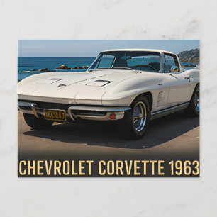 Carte Postale Voiture de route sportive américaine Chevrolet Cor