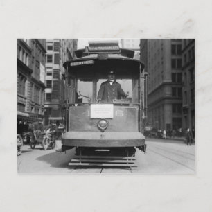Carte Postale Voiture de rue, New York City, Vintage