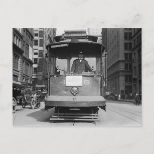 Carte Postale Voiture de rue, New York City, Vintage