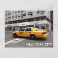 Voiture de taxi New York City NYC Jaune À damiers