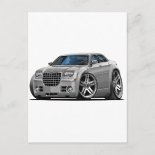 Carte Postale Voiture en argent Chrysler 300