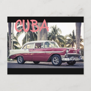 CARTE POSTALE VOITURE HAVANA CUBA