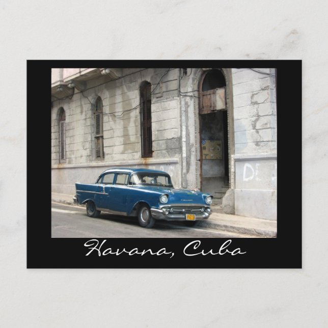 Carte Postale voiture havana vintage (Devant)