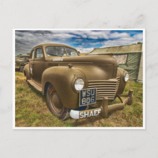 Carte Postale Voiture militaire vintage classique