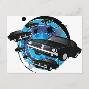 Carte Postale Voiture musculaire