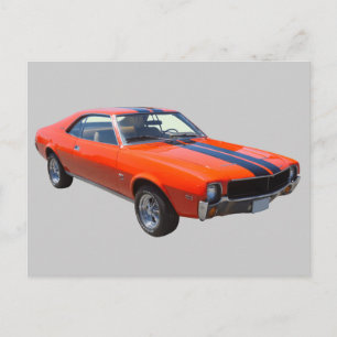 Carte Postale Voiture musculaire AMC Javlin 1969