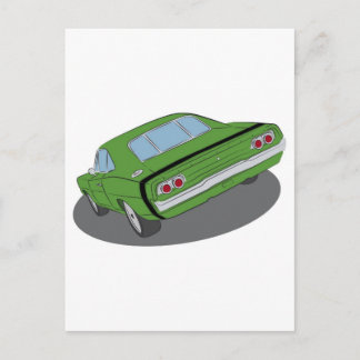 Carte Postale Voiture musculaire américaine verte