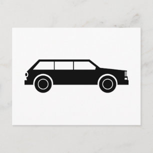 Carte Postale Voiture noire