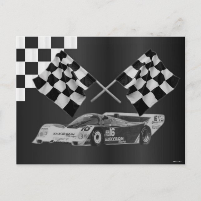 Carte postale Voiture Race (Devant)