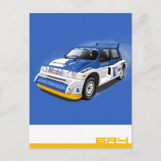 Carte Postale Voiture Rallye Metro 6R4