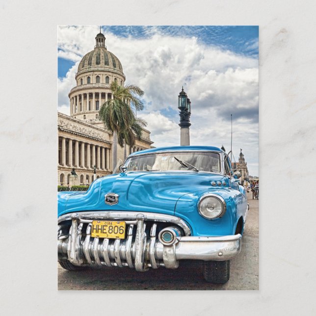 Carte Postale Voiture rétro (Devant)