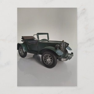 Carte Postale voiture rétro convertible à l'ancienne