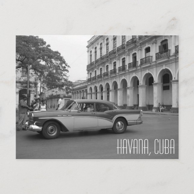 Carte Postale voiture rétro havana (Devant)