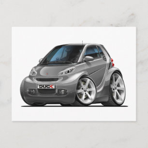 Carte Postale Voiture Smart Grey