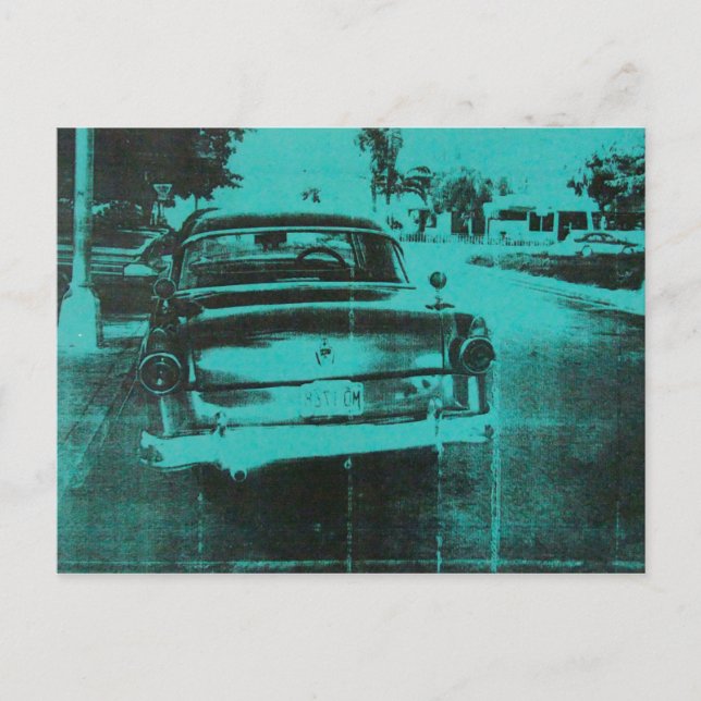 Carte Postale Voiture verte (Devant)