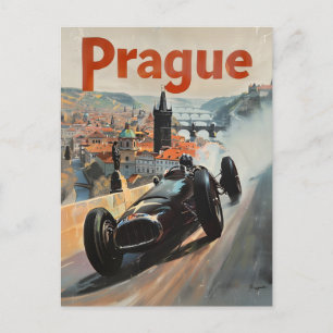 Carte Postale Voiture vintage de Prague