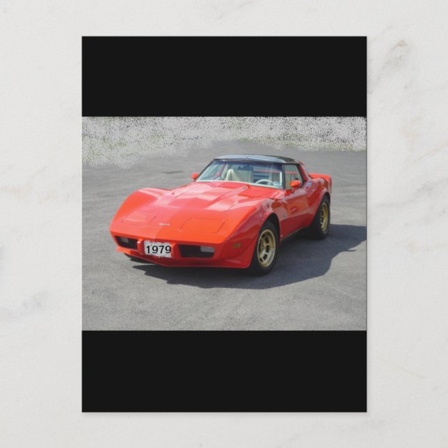 Carte Postale Voitures Classiques 1979 (Devant)