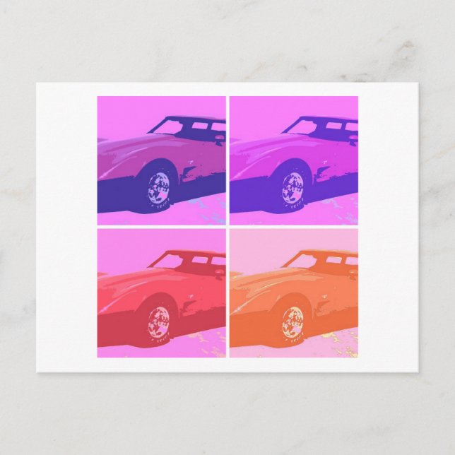 Carte Postale Voitures Classiques 1979 (Devant)