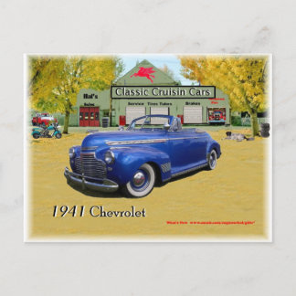 Carte Postale Voitures de croisière classiques 1941 Chevy