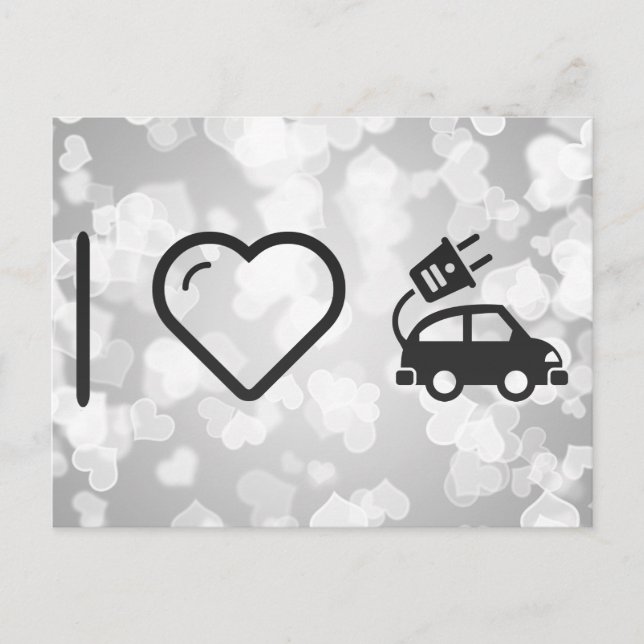 Carte Postale Voitures Électriques Cool (Devant)