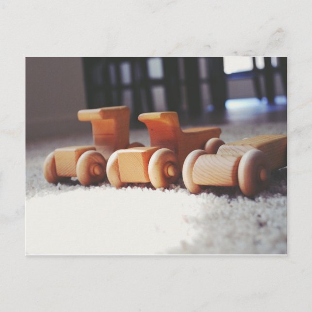Carte Postale Voitures en bois (Devant)