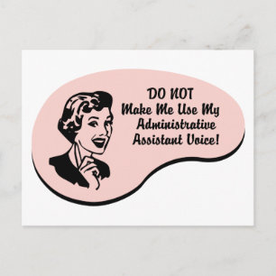Carte Postale Voix de l'assistant administratif