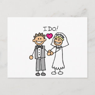 Carte Postale Voix d'échange de mariée et de chambre