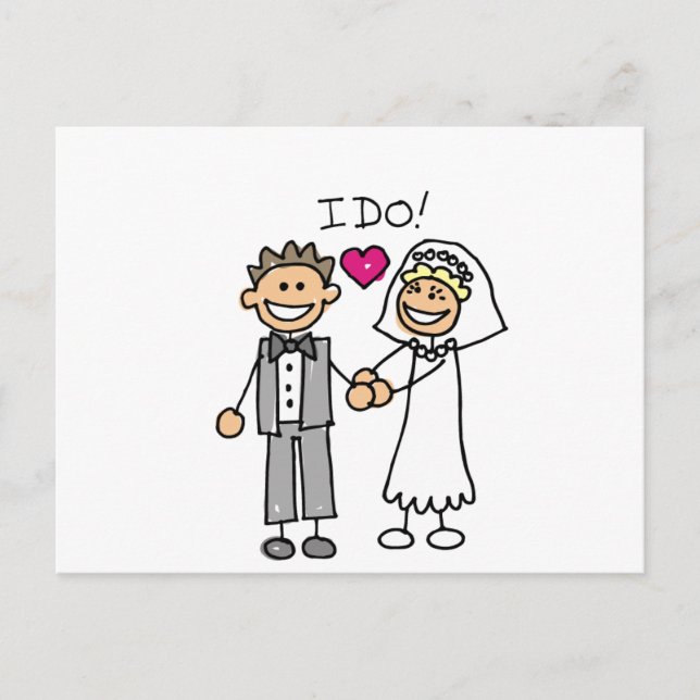 Carte Postale Voix d'échange de mariée et de chambre (Devant)