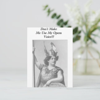 Carte Postale Voix opéra