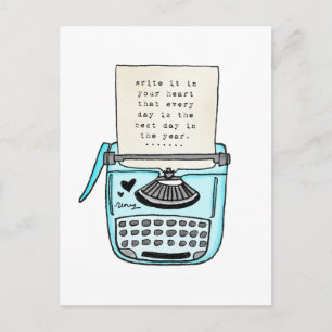 Carte Postale vol25 écrivez-le dans votre coeur