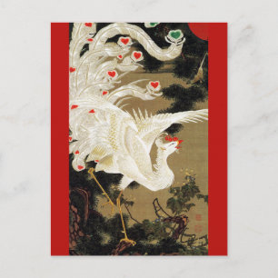 Carte Postale VOL AMOUR PHOENIX, Plumes, Coeurs Saint-Valentin