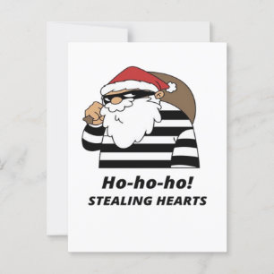 Carte Postale vol de cœur de Noël