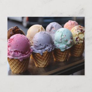 Carte Postale Vol de glace à la crème