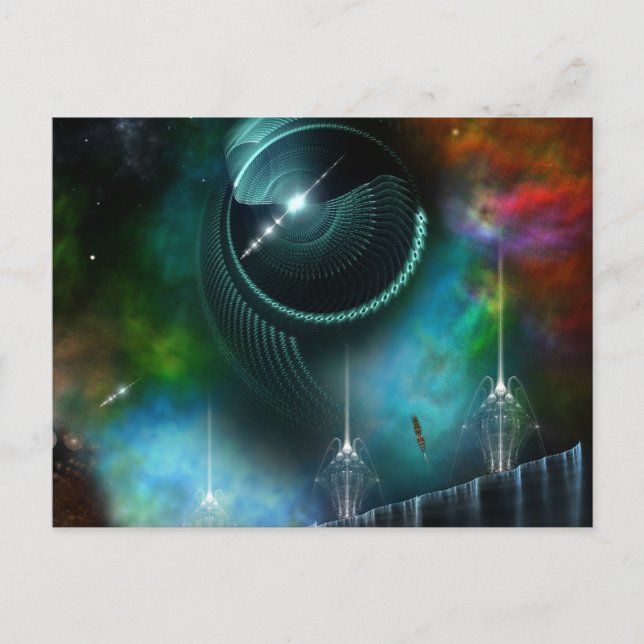 Carte Postale Vol De L'Art Fractal Corbius (Devant)