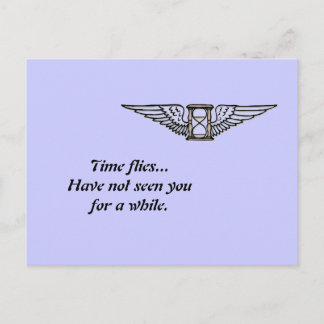 Carte Postale Vol de temps