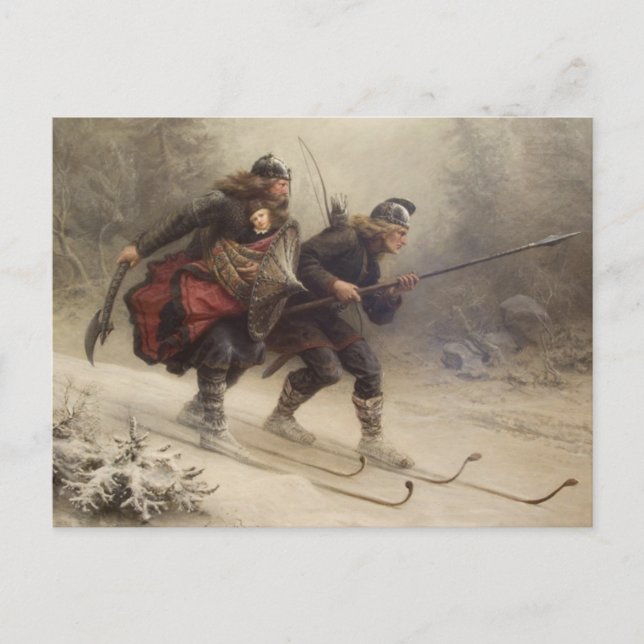 Carte Postale Vol du bébé roi (Devant)