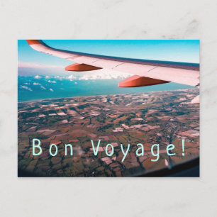Carte Postale Vol loin, loin & Bon Voyage