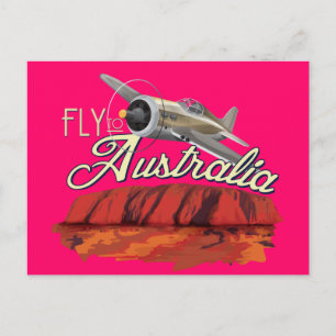 Carte Postale Vol vers l'Australie