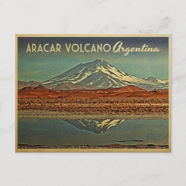 Carte Postale Volcan Aracar Argentine (Devant)