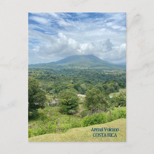 Carte Postale Volcan Arenal dans les nuages Costa Rica (Devant)