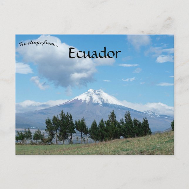 Carte Postale Volcan Cotopaxi Équateur (Devant)