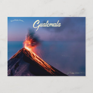Carte Postale Volcán de Fuego Guatemala